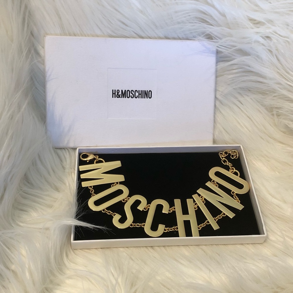 H&MOSCHINO GOLD-PLATED NECKLACE